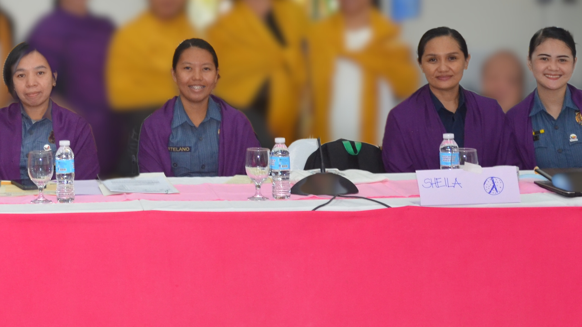 PLT Sheila Grace Vertudes, PAT Bhea P. Asiong, PAT Joy T. Hortelano, & PSSG Shiela Abdurahman